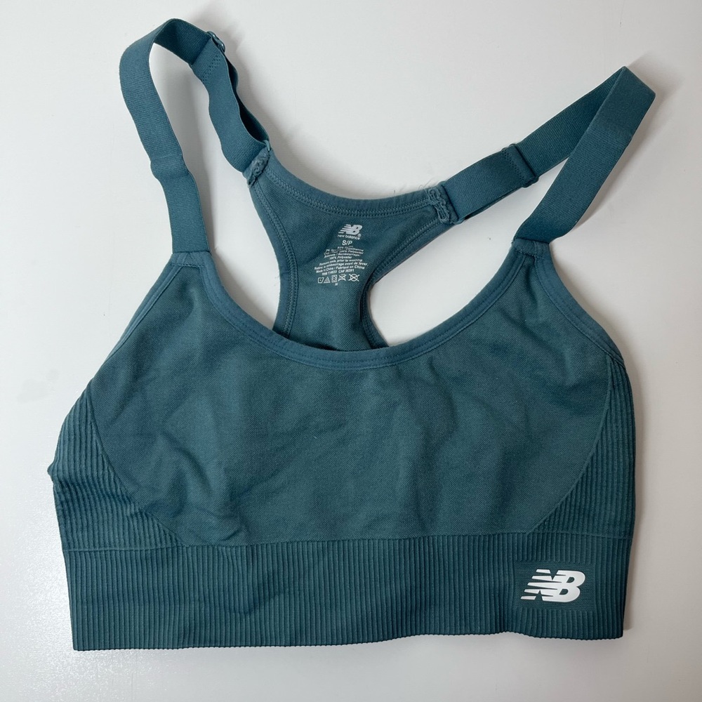 Blue New balance sports bra